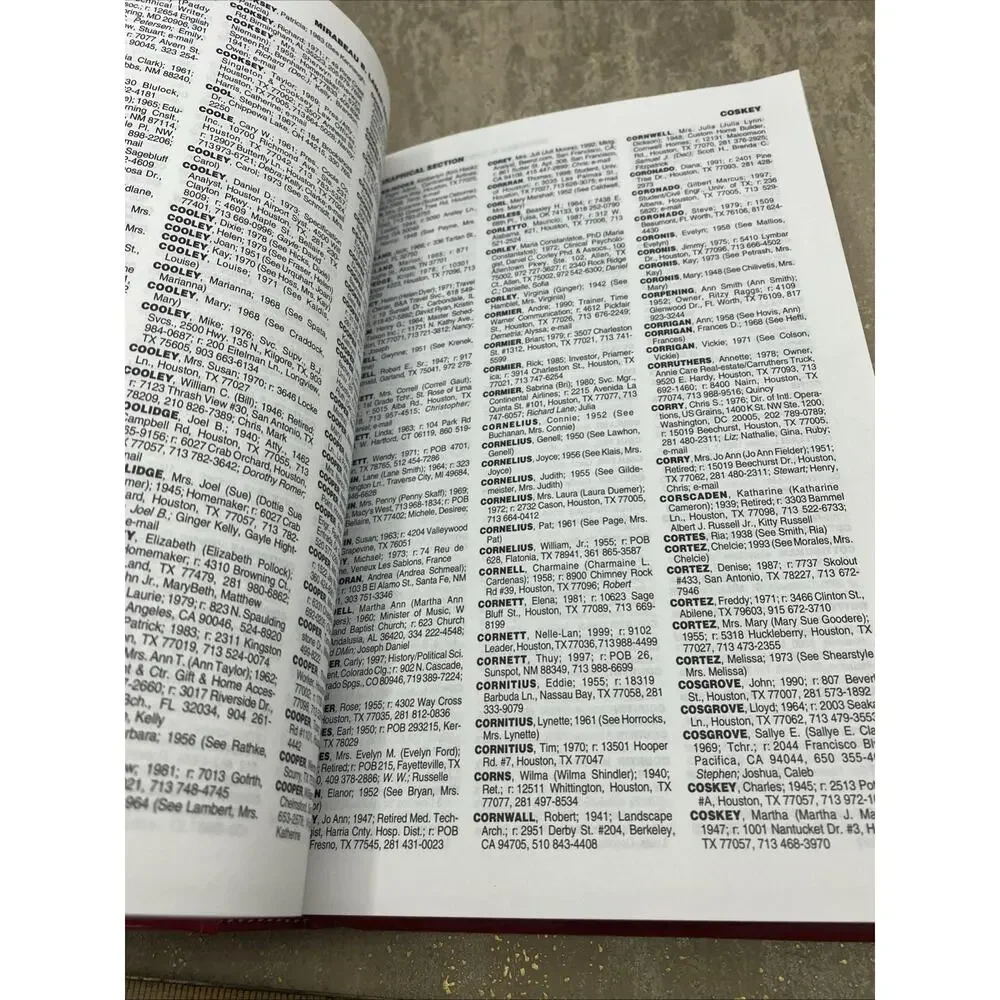 Houston Texas Mirabeau B. Lamar High School Alumni Directory 2000 Book